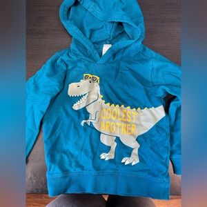 Coolest brother hoodie size 3T.
